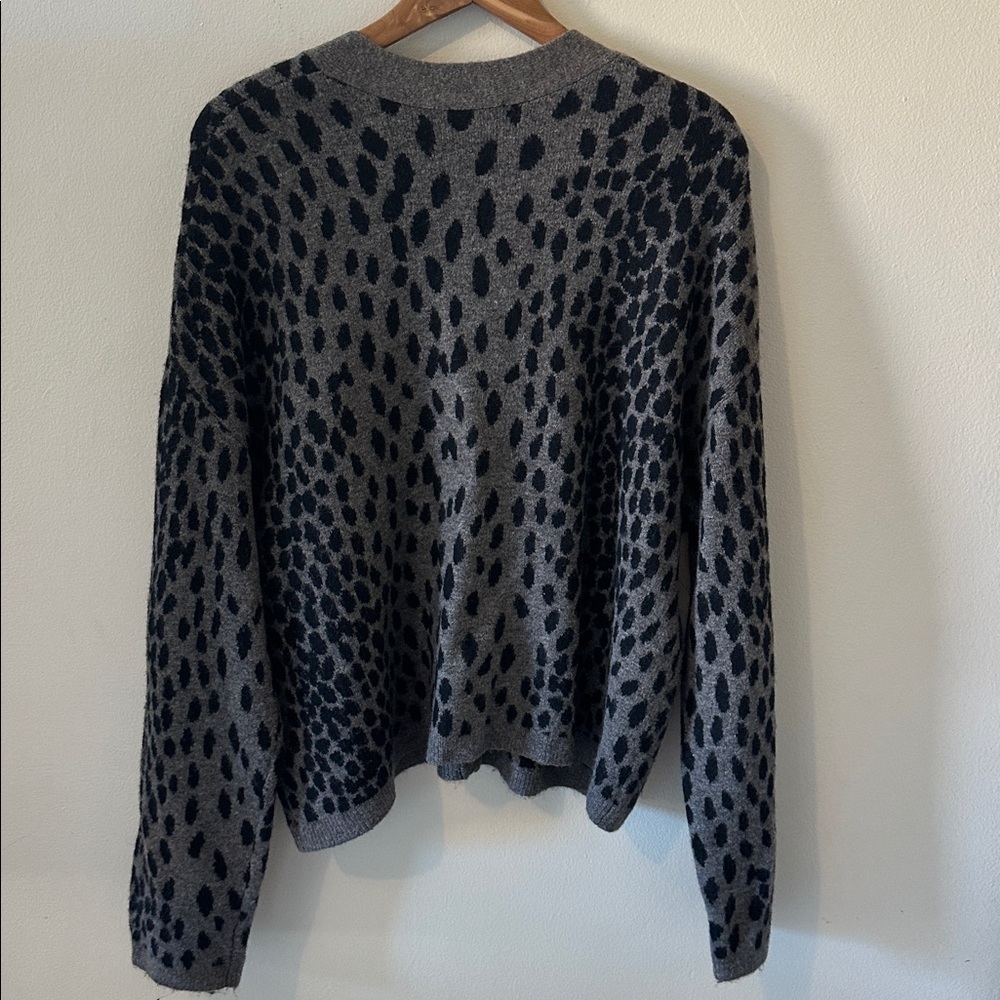 Rails Reese Leopard Print Button Cardigan - XL - Picture 12 of 14